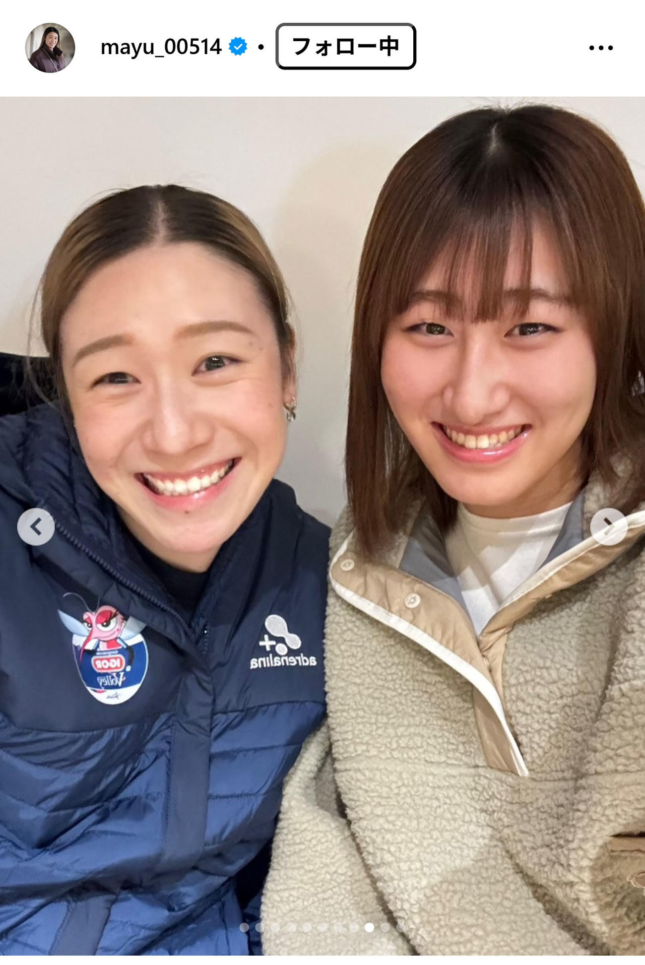 石川真佑のインスタグラムから