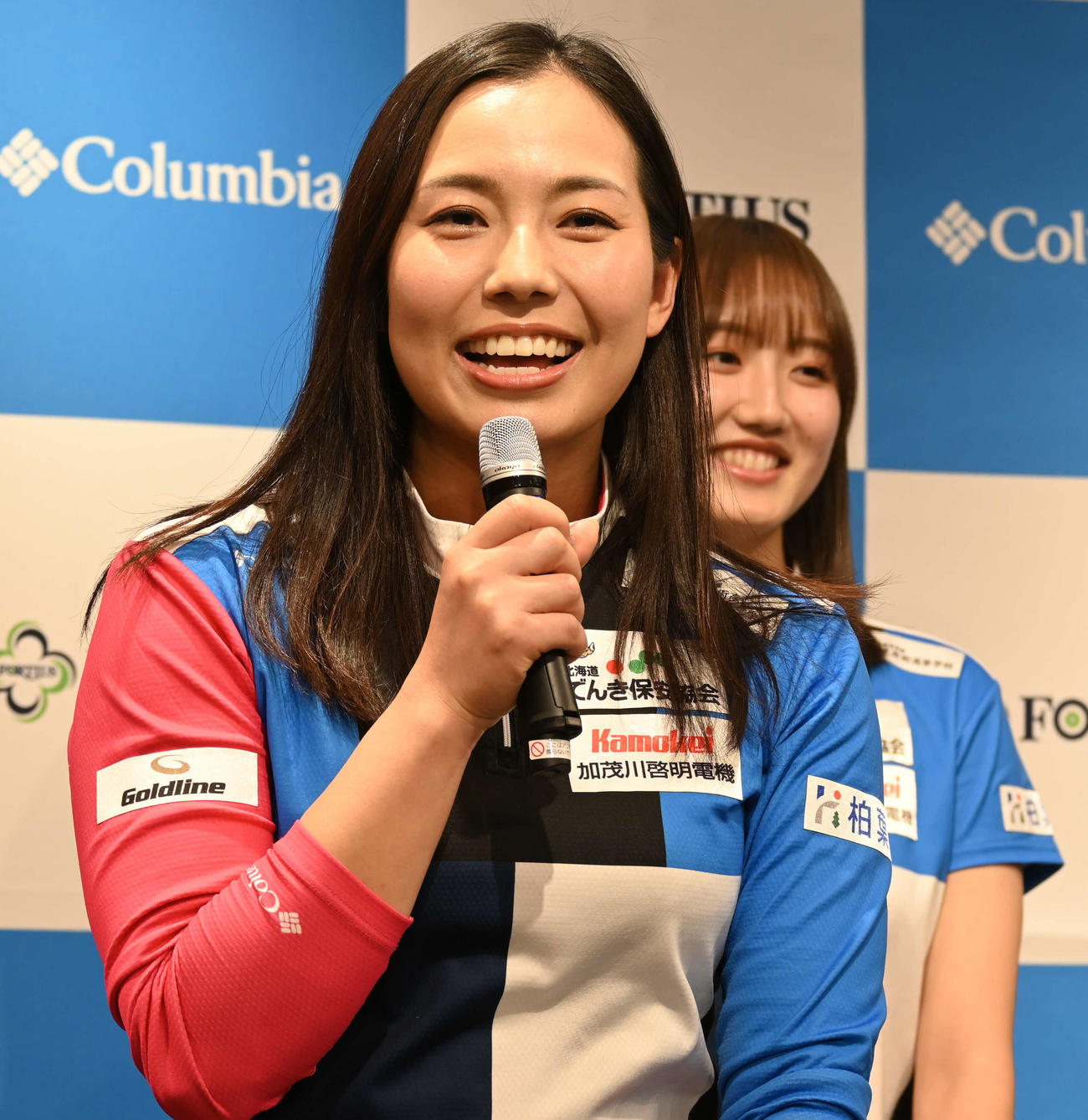 コロンビアのイベントに登壇したフォルティウスの近江谷（2025年11月13日撮影）