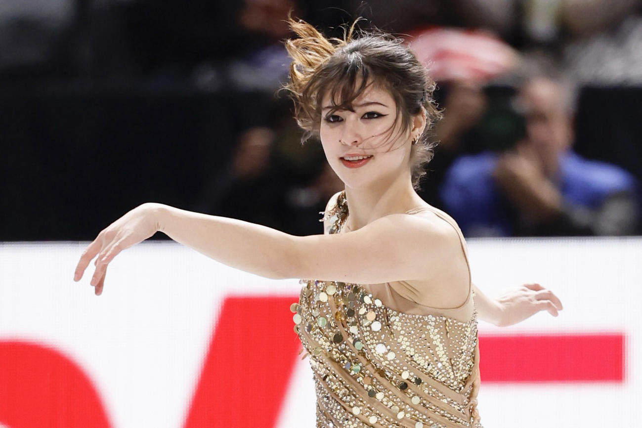 女子フリー　演技するアリサ・リュウ＝IGアリーナ
