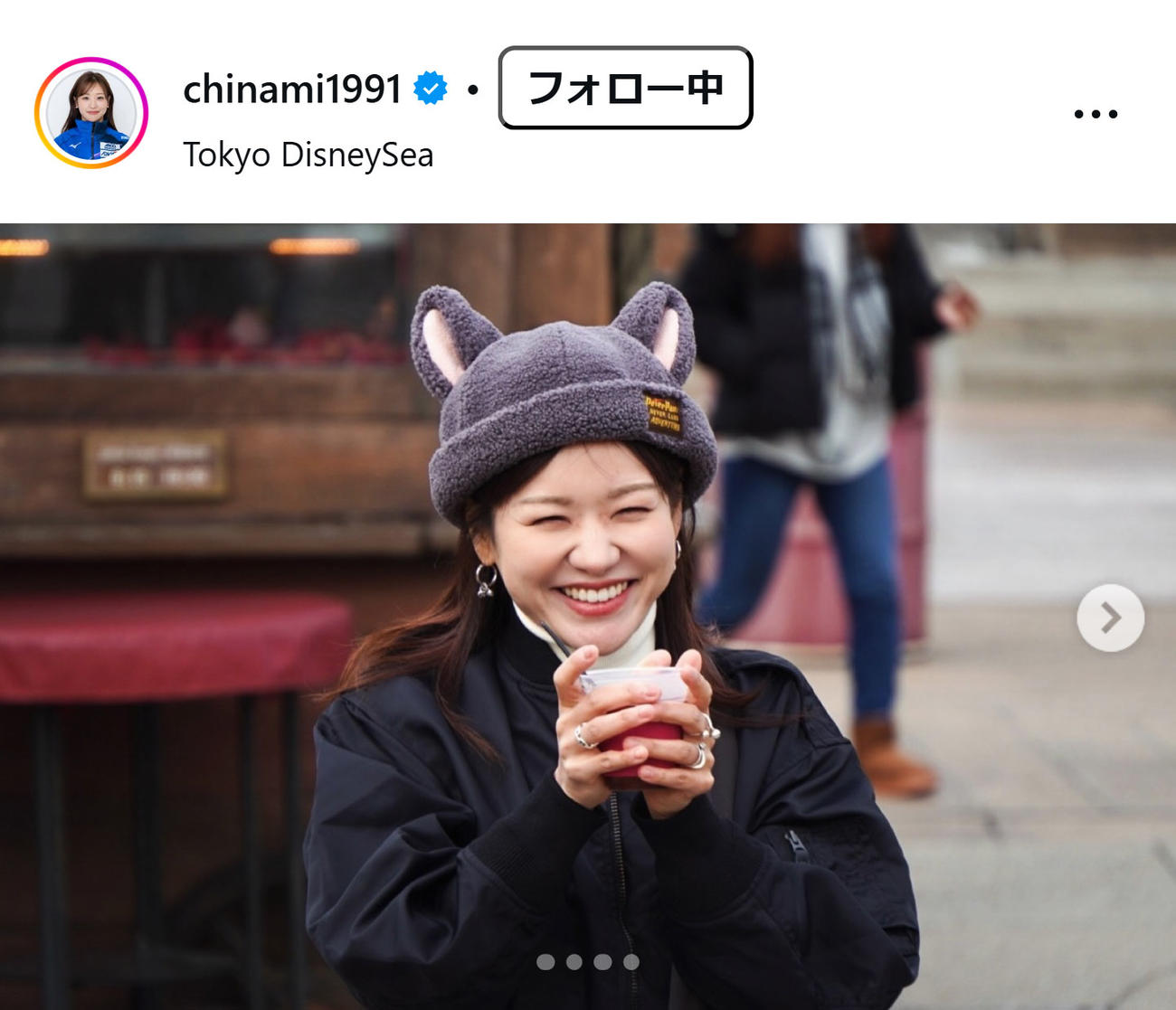 吉田知那美のインスタグラムから