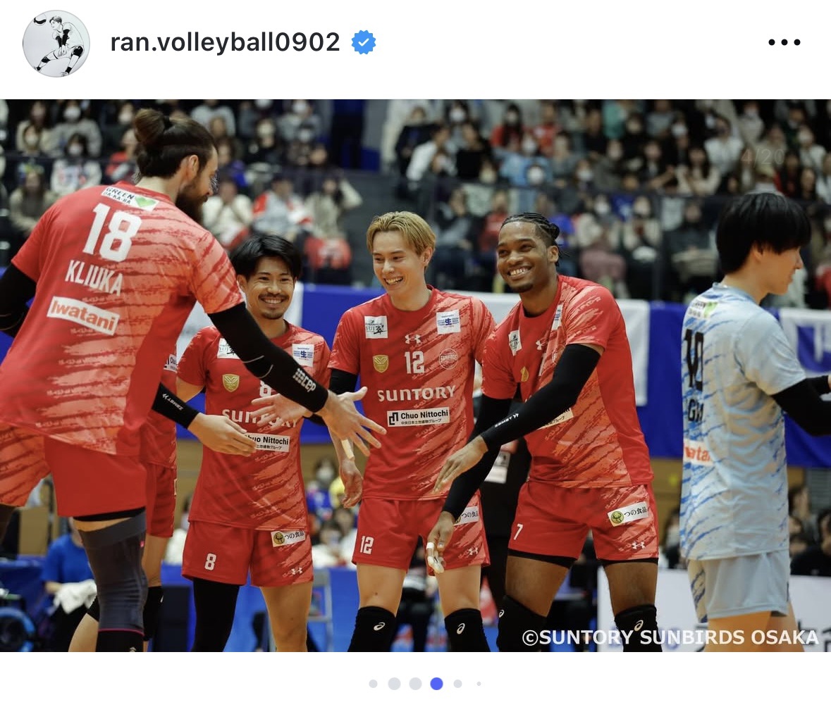 高橋藍のインスタグラムから