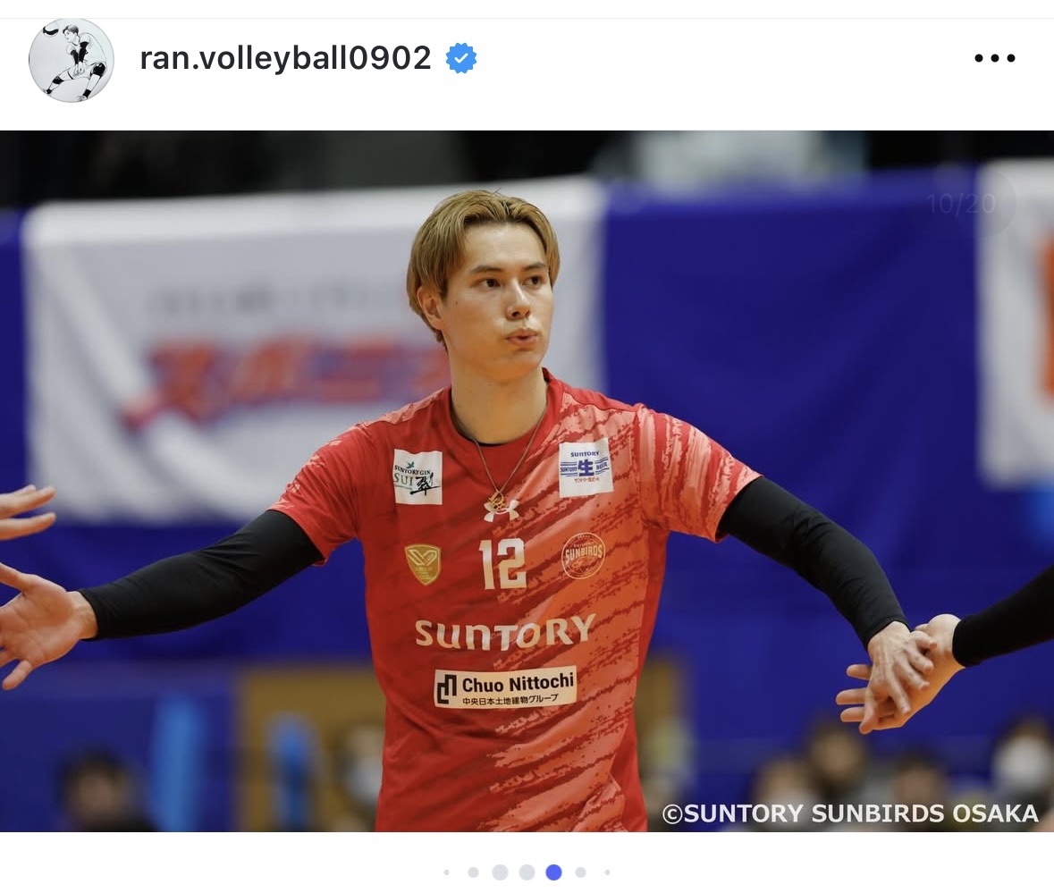 高橋藍のインスタグラムから