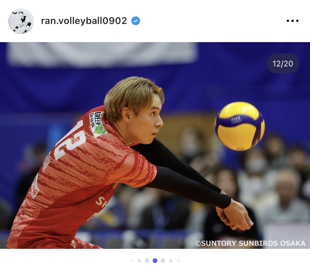 高橋藍のインスタグラムから