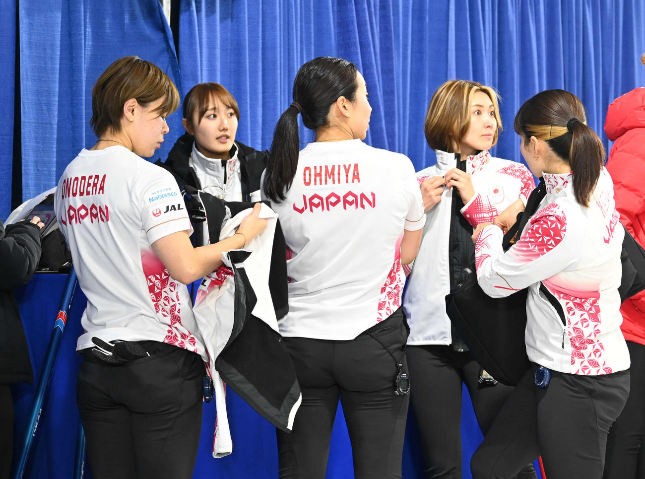 初黒星を喫した女子日本代表フォルティウス（撮影・飯岡大暉）