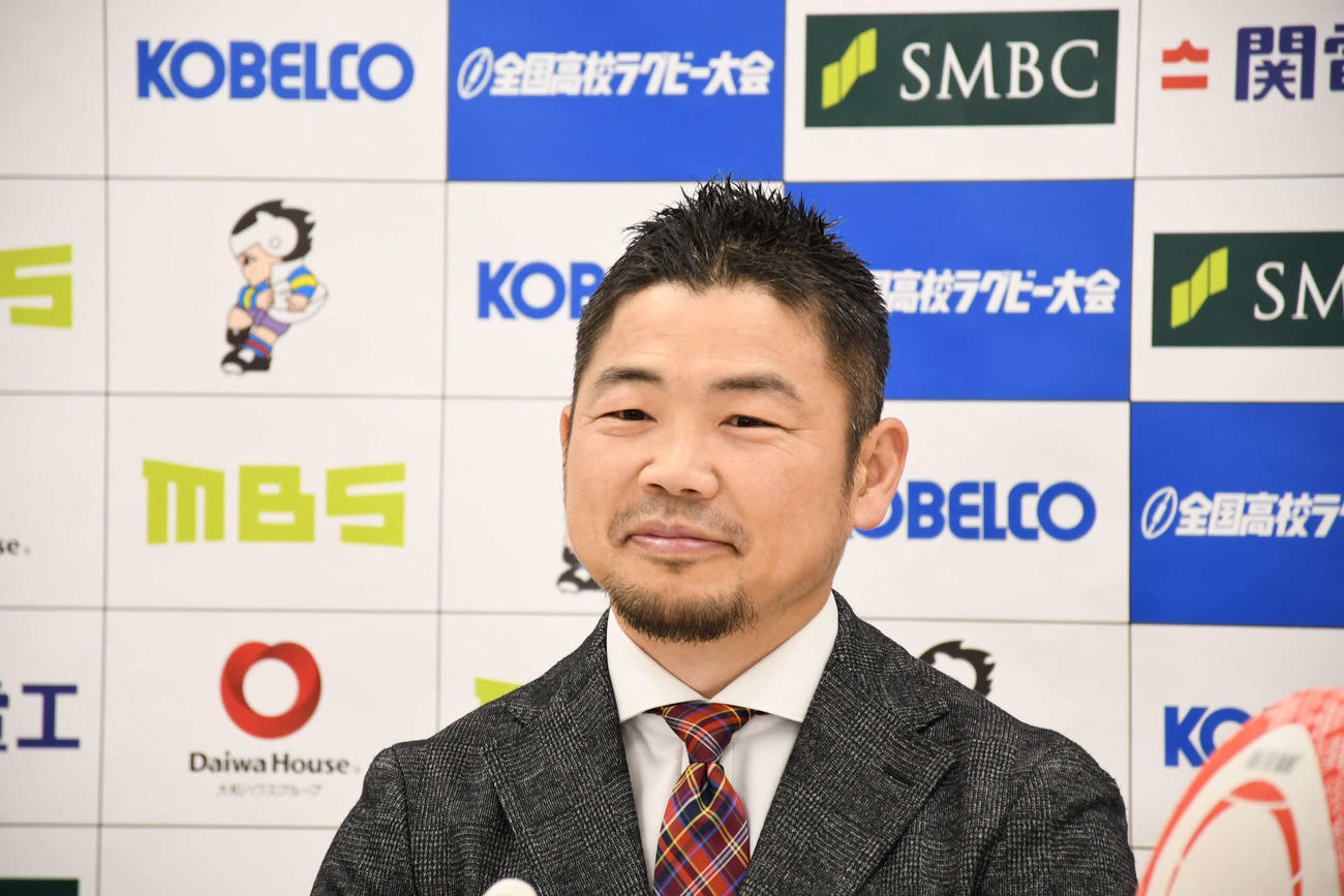 高校ラグビー大会ハイライト番組のMCに就任した田中史朗氏（撮影・阪口孝志）