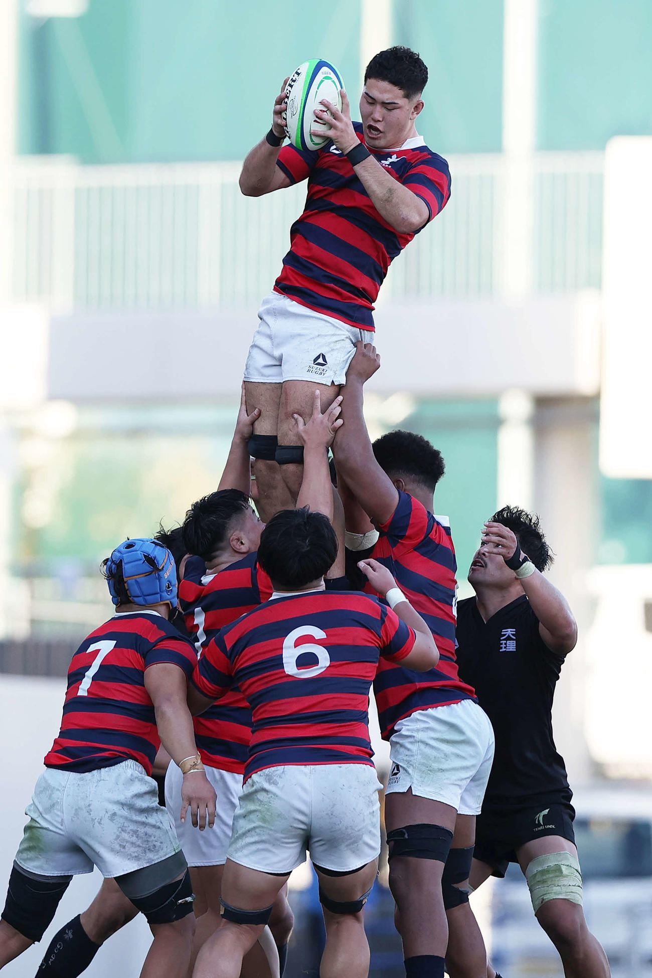 関西大学ラグビーAリーグ第7節　京産大対天理大　（撮影・上山淳一）
