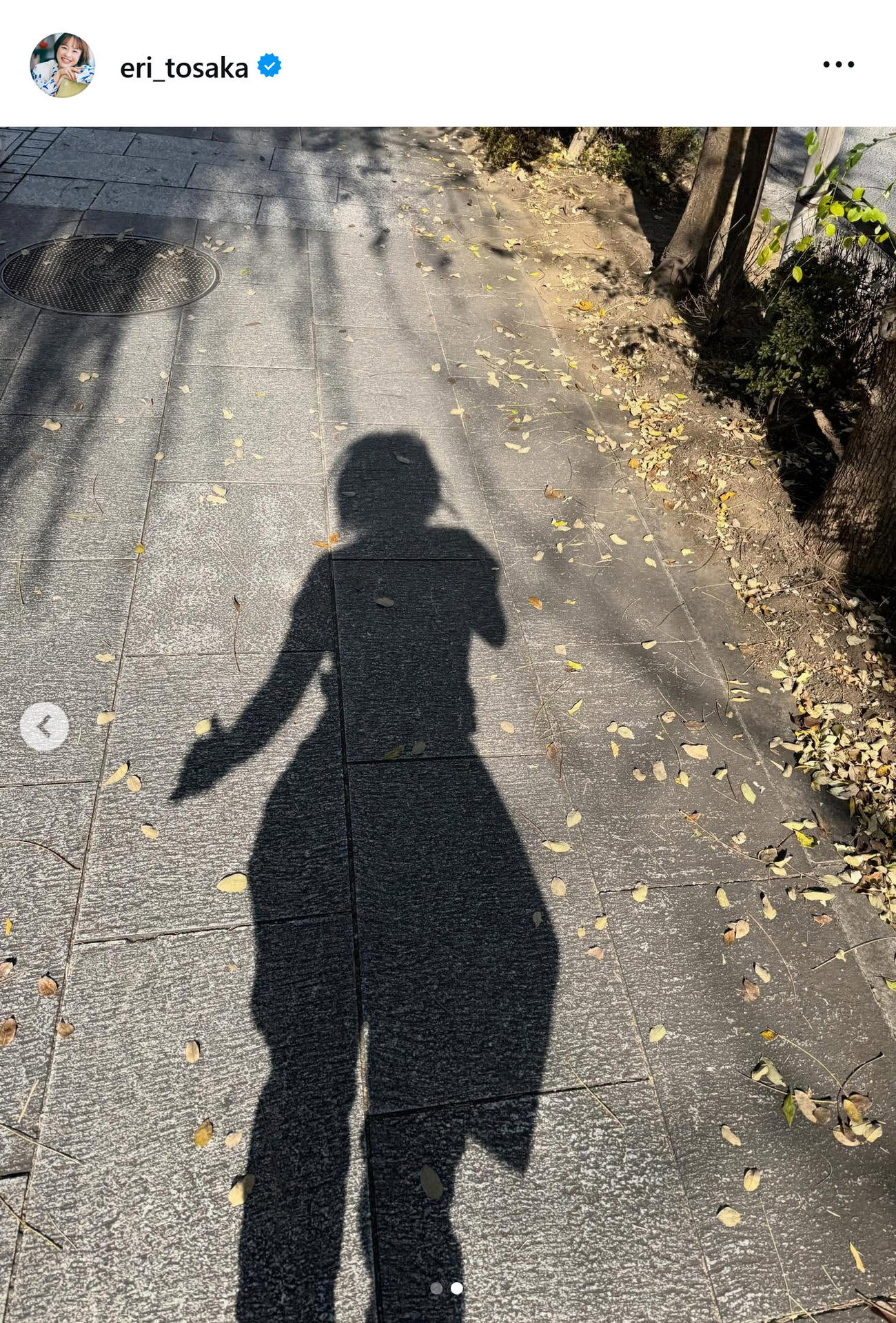登坂絵莉さんのインスタグラムから