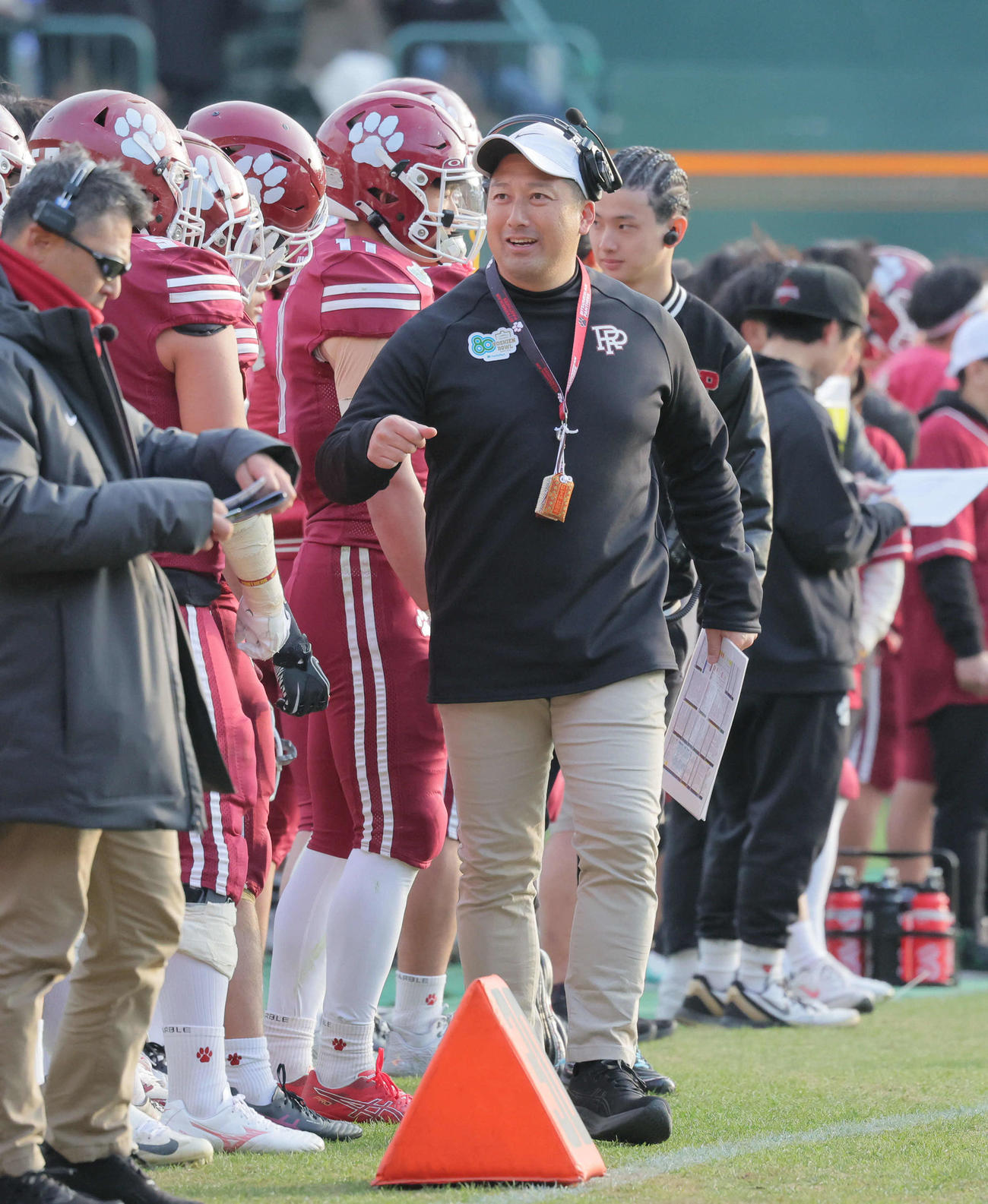 関学大－立命大　甲子園ボウルを制した立命大パンサーズ高橋監督（撮影・宮崎幸一)