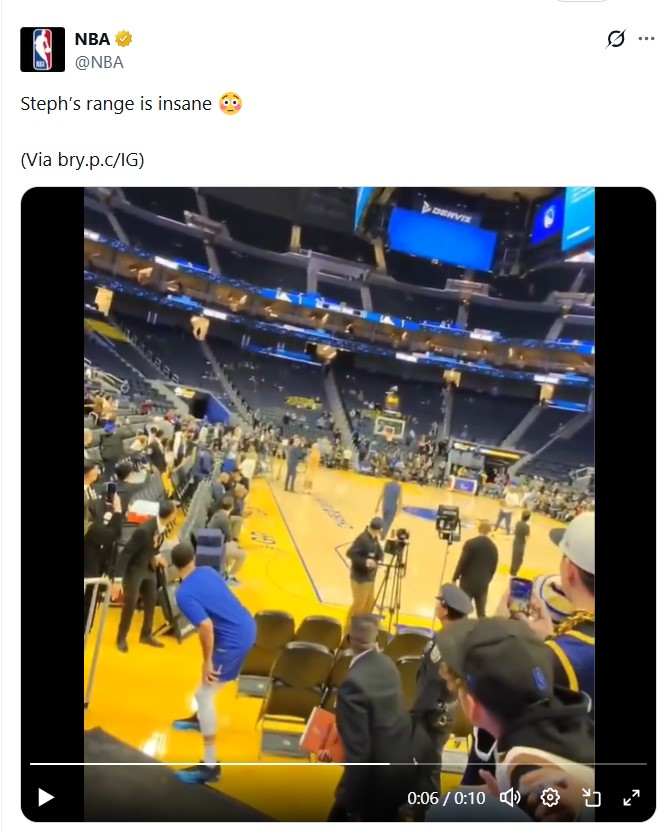 NBAの公式Xから