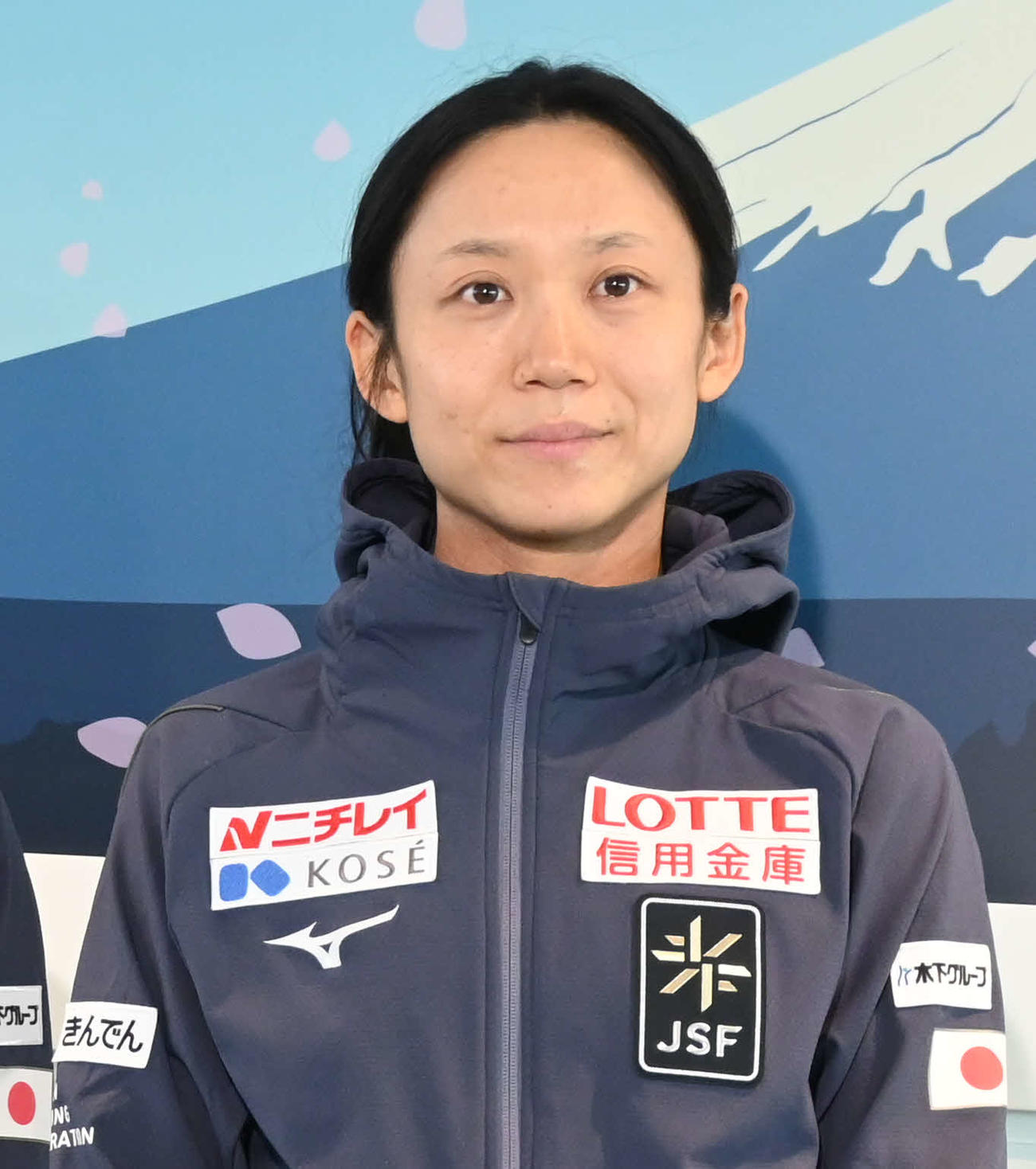 W杯から帰国して取材に応じる高木（撮影・飯岡大暉）