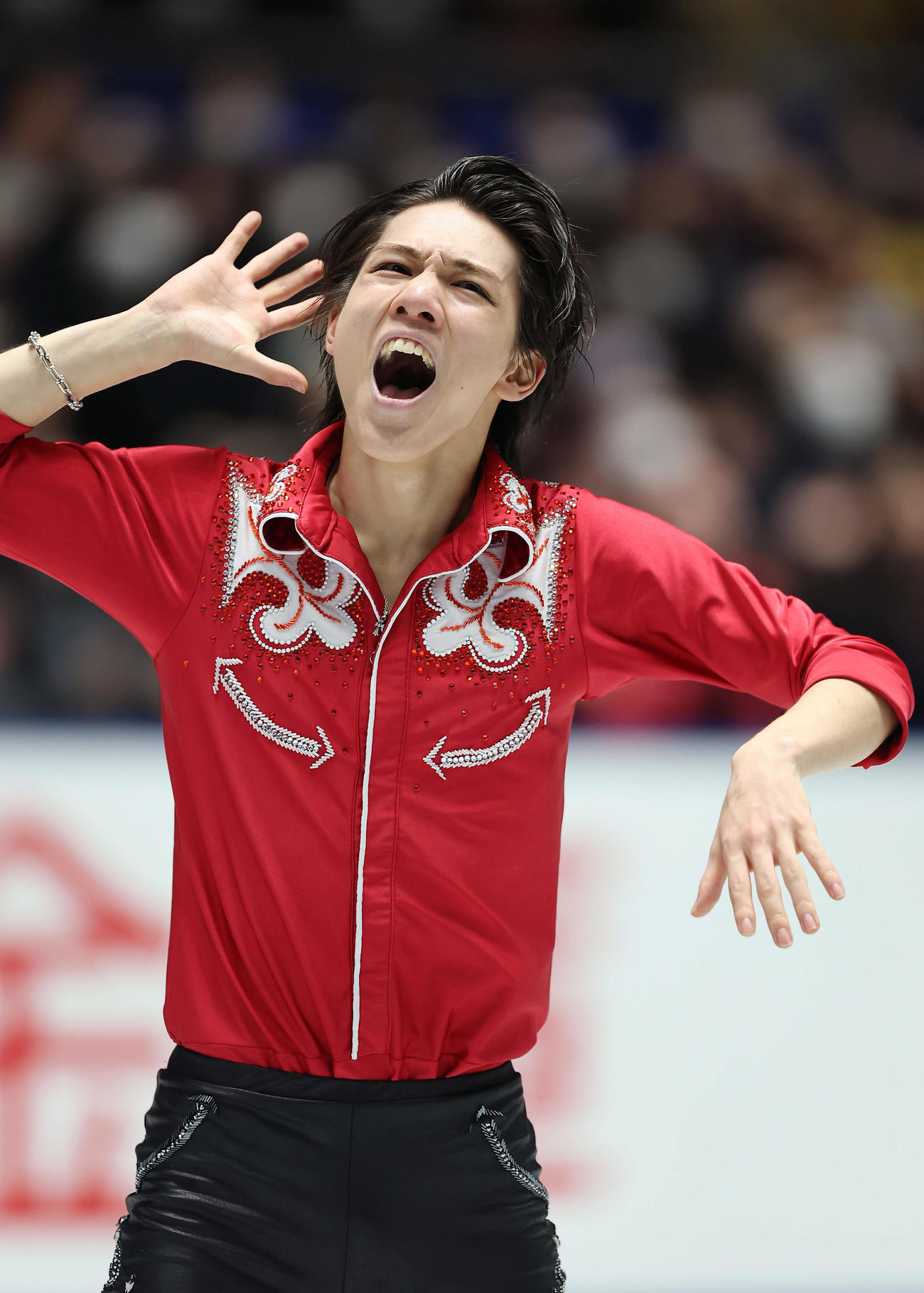 男子フリーで演技する大島（撮影・前田充）