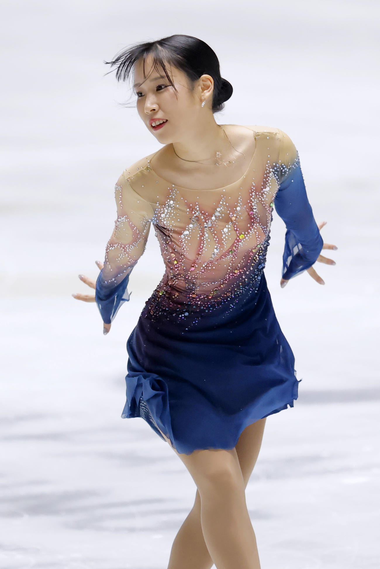 女子フリー　演技する三原舞依＝国立代々木競技場（共同）