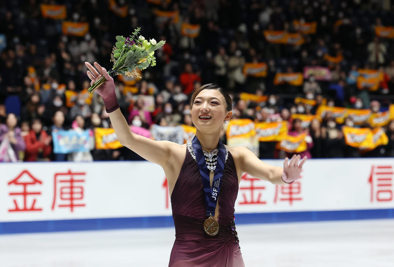 全日本選手権5連覇でミラノ・コルティナ五輪代表を決めた坂本（撮影・前田充）