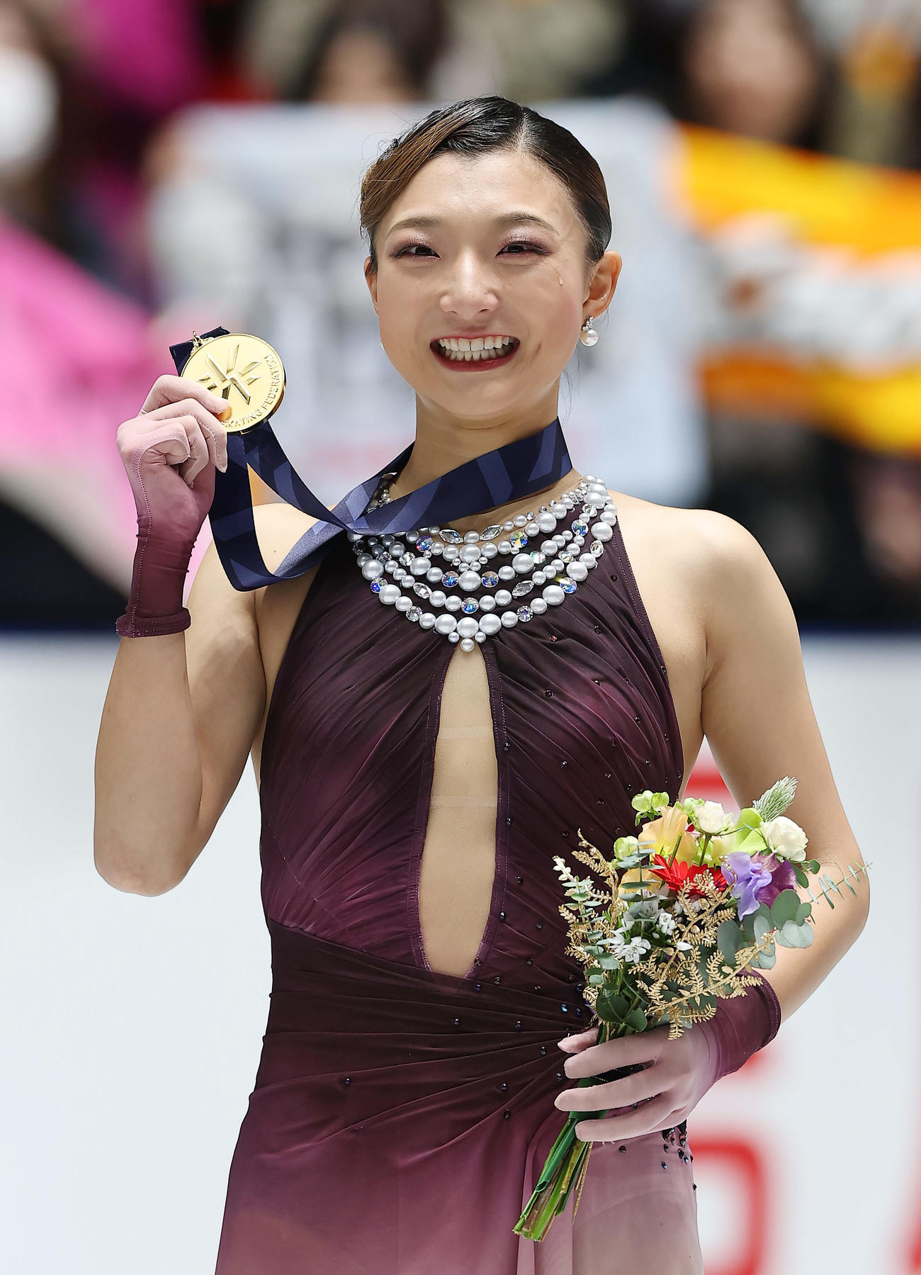 全日本選手権5連覇でミラノ・コルティナ五輪代表を決めた坂本（撮影・前田充）