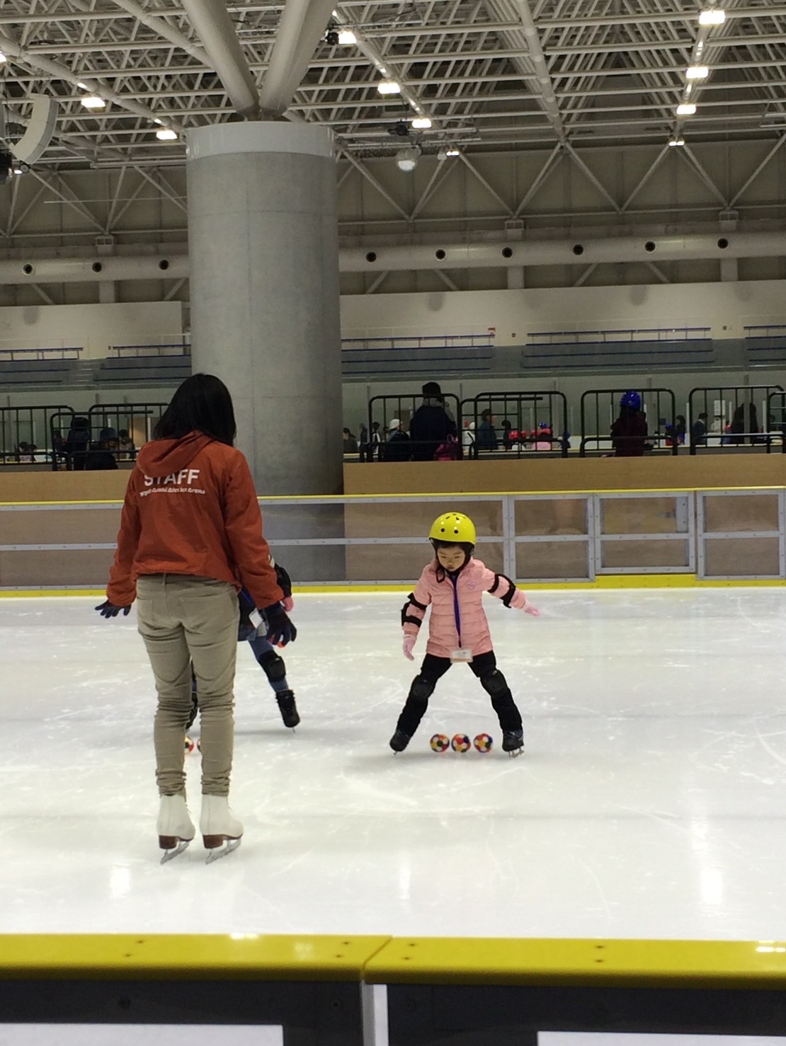 指導を受ける幼少期の中井（本人提供）