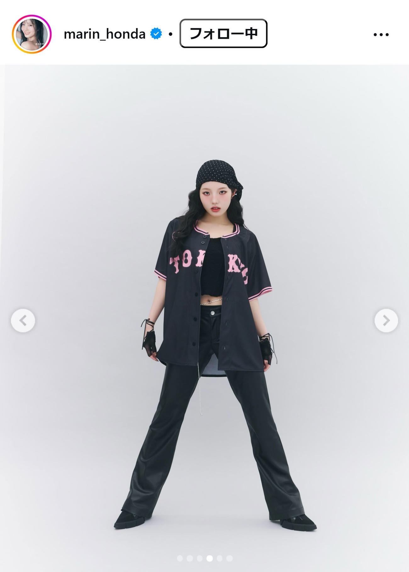 本田真凜さんのインスタグラムから