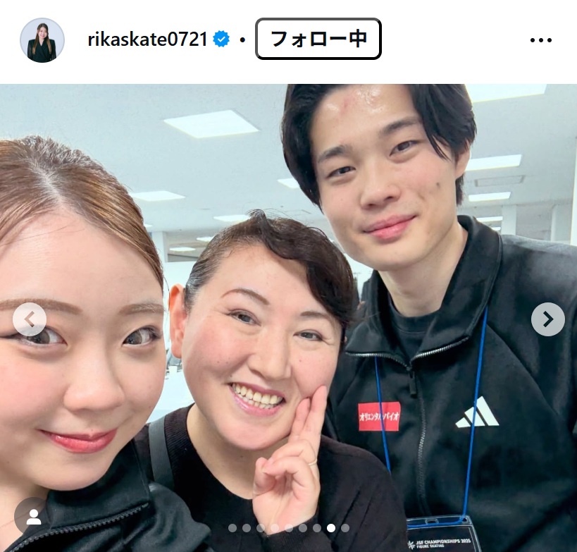 紀平梨花のインスタグラムから