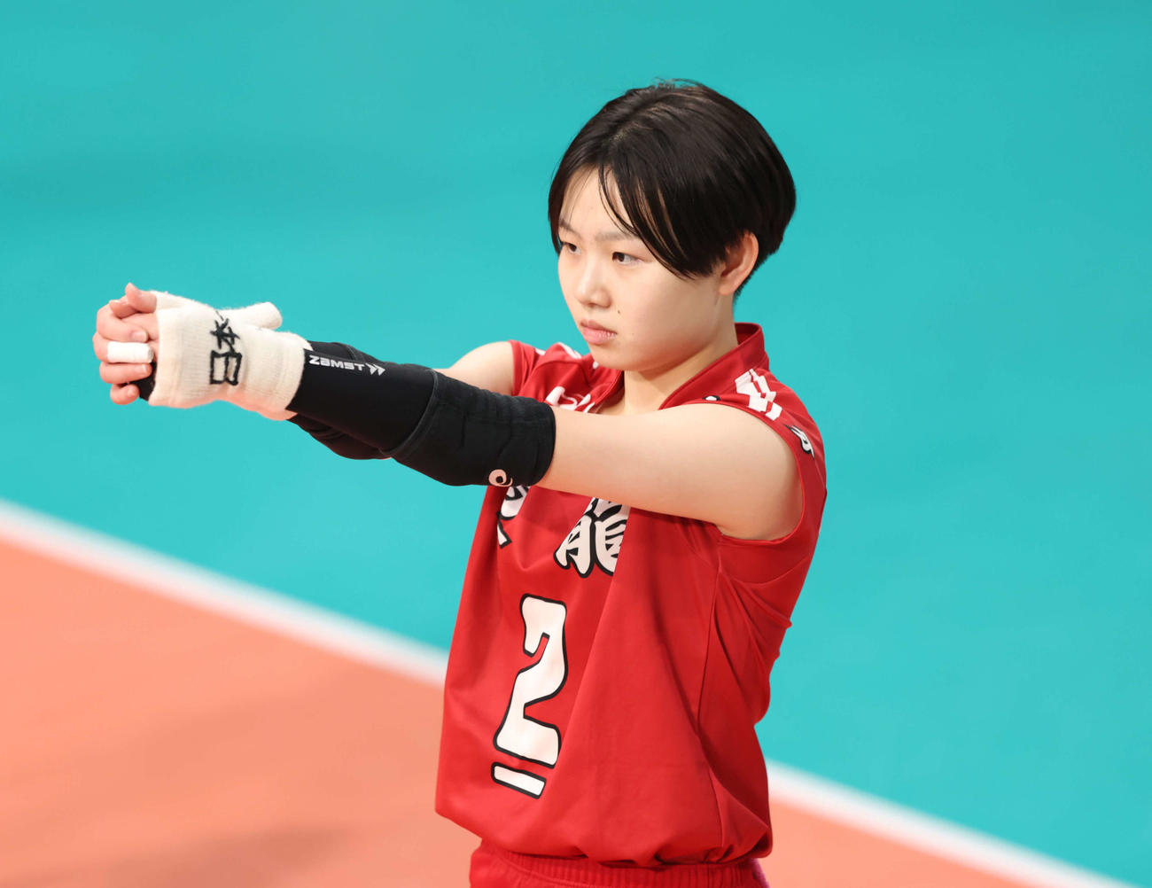 東九州龍谷対都市大塩尻　東九州龍谷・藤崎愛梨（撮影・河田真司）