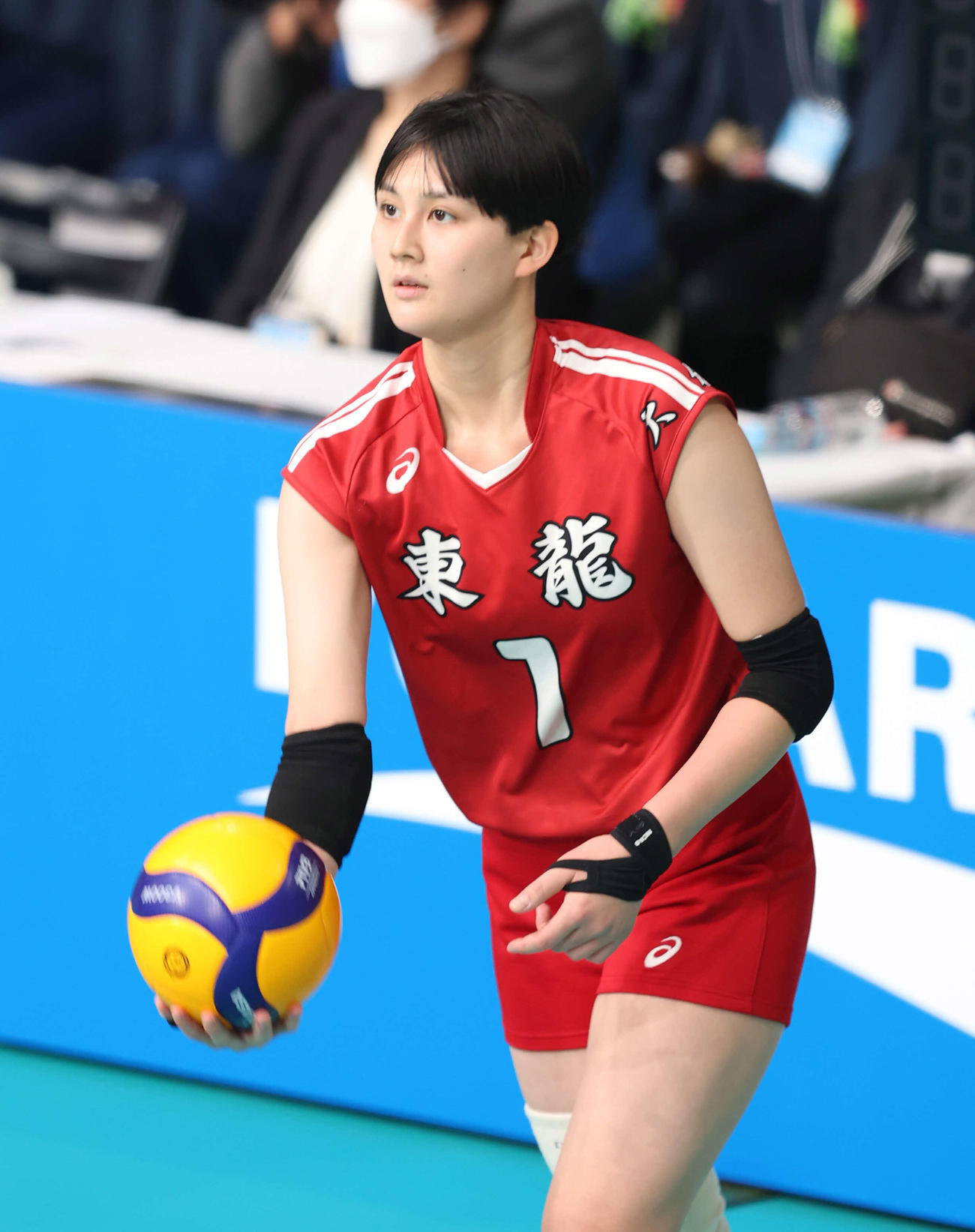 東九州龍谷対都市大塩尻　東九州龍谷・忠願寺莉桜（撮影・河田真司）