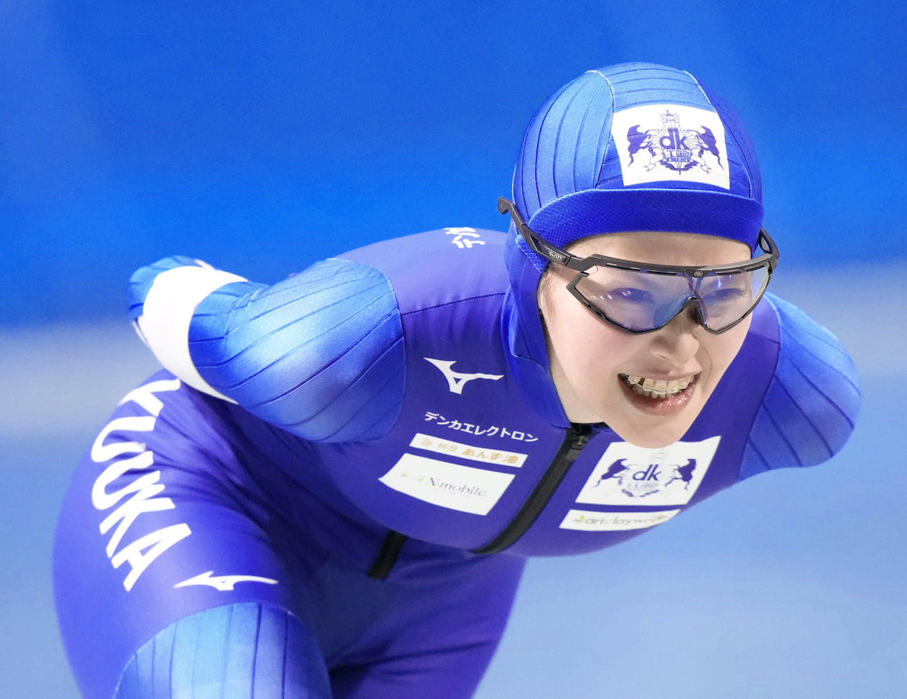 女子5000メートルで優勝した高橋侑花（共同）