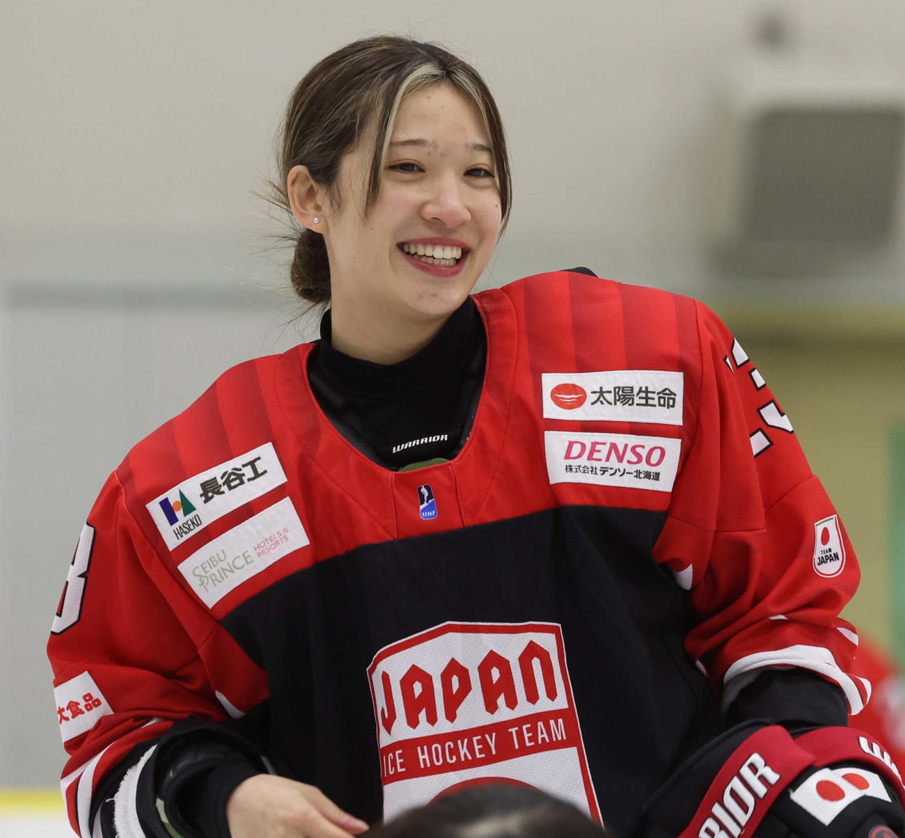 アイスホッケー女子日本代表メンバーの輪島夢叶（2025年12月撮影）