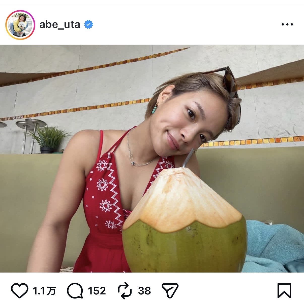 阿部詩のインスタグラムから