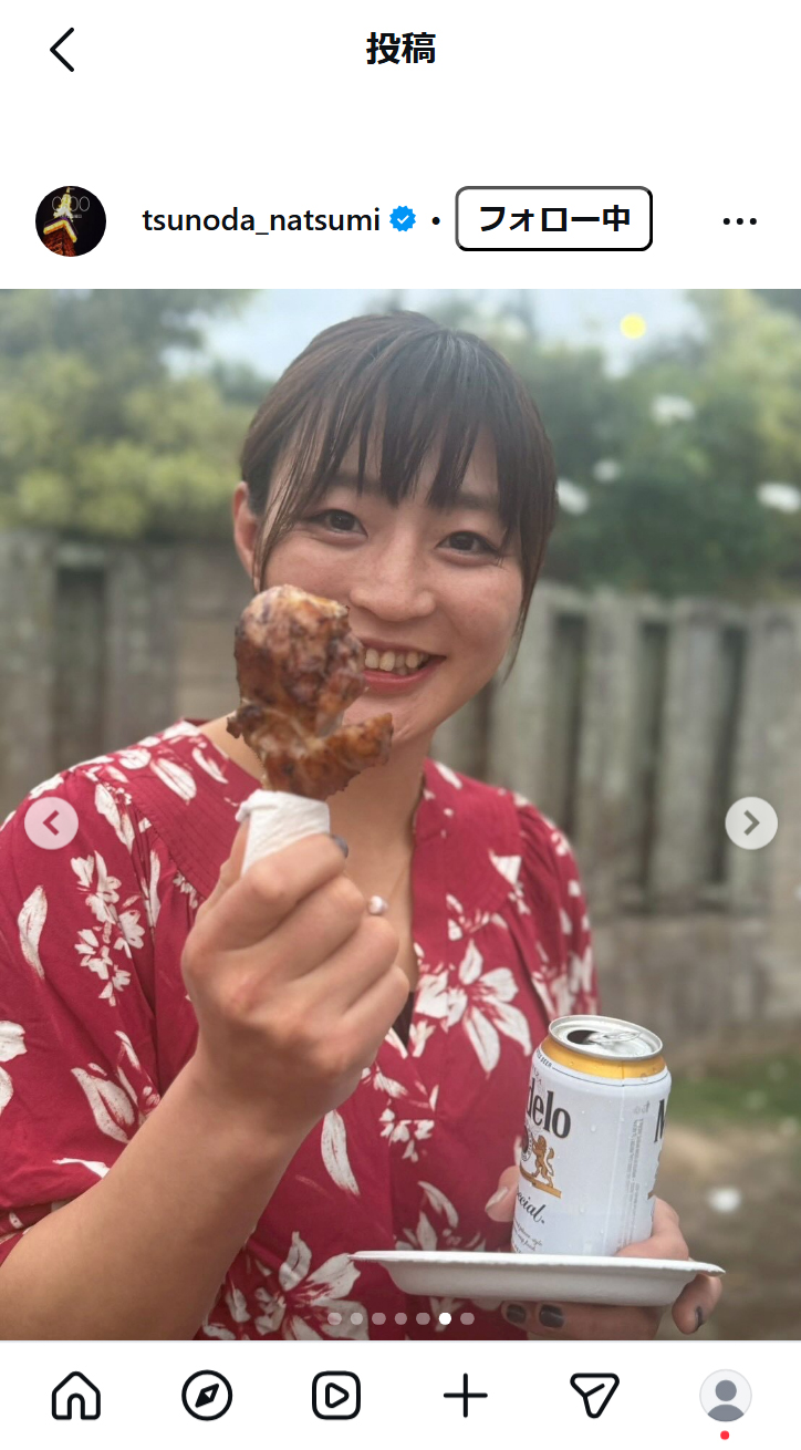 角田夏実のインスタグラムから