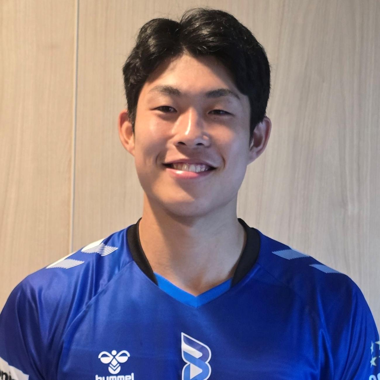 笑顔の野添凌（提供・大阪ブルテオン）