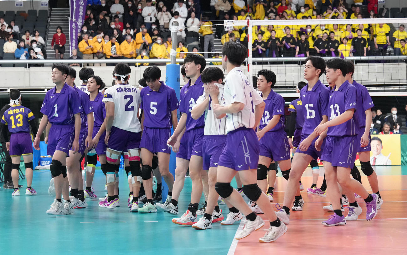 男子準々決勝　雄物川対東洋　敗れた東洋（撮影・足立雅史）