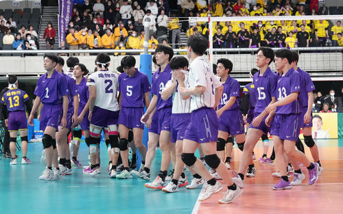 男子準々決勝　雄物川対東洋　敗れた東洋（撮影・足立雅史）