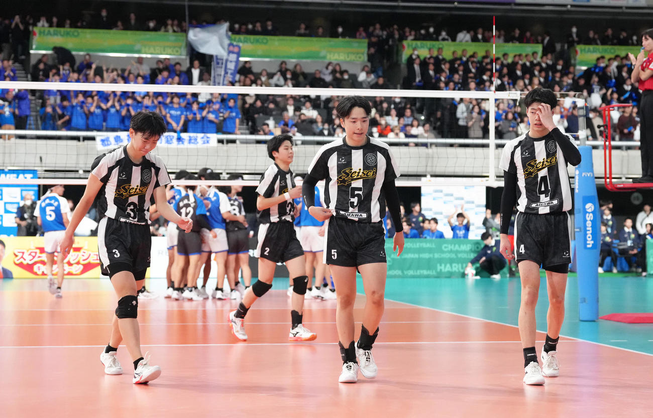 男子3回戦　都城工対静清　都城工に敗れた静清（撮影・足立雅史）