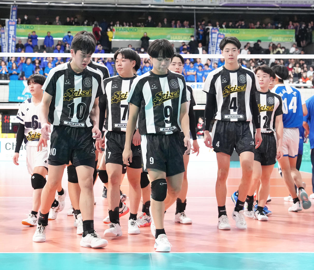 男子3回戦　都城工対静清　都城工に敗れた静清（撮影・足立雅史）