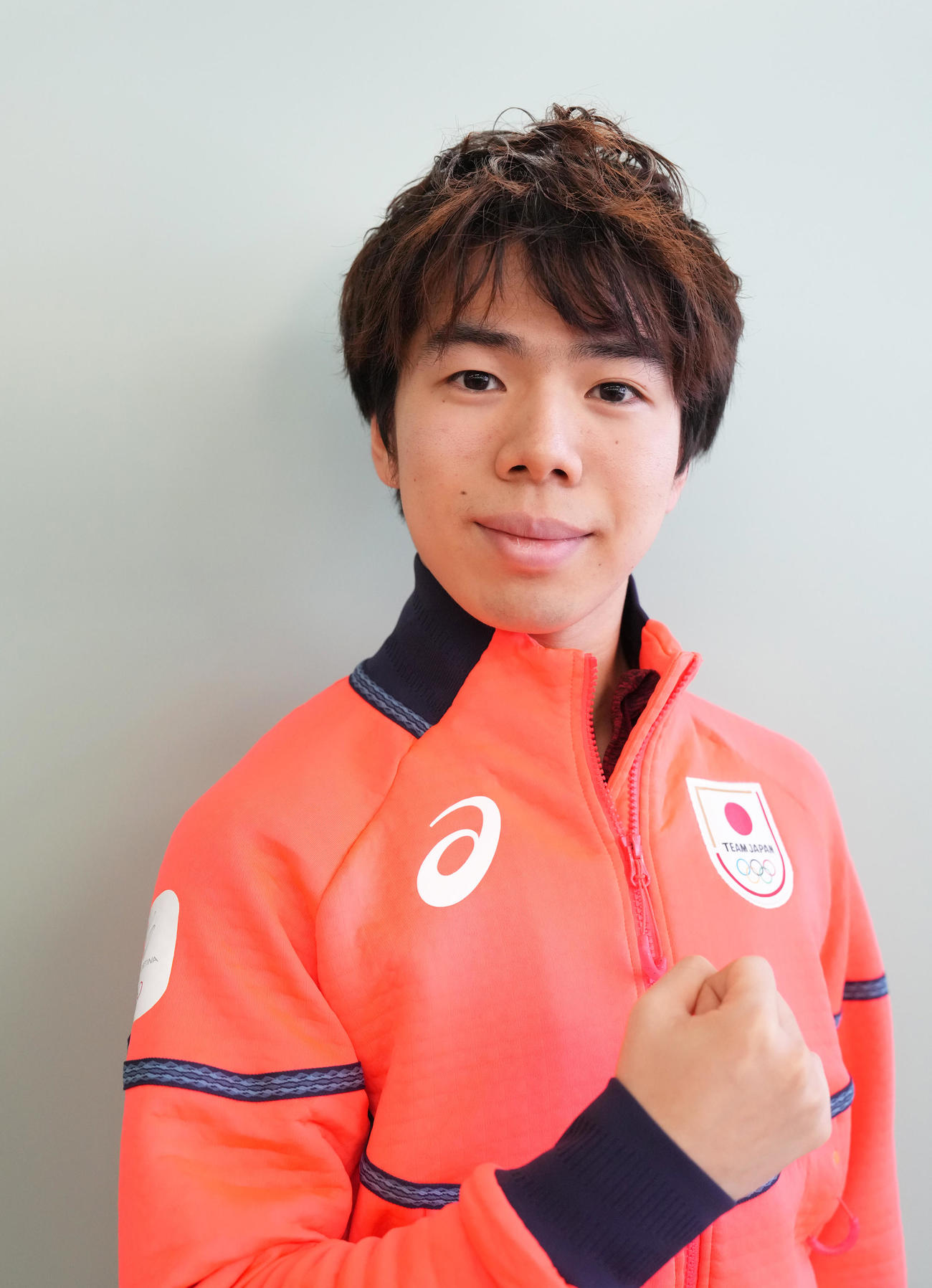 ミラノ・コルティナ五輪への意気込みを語った佐藤（撮影・足立雅史）