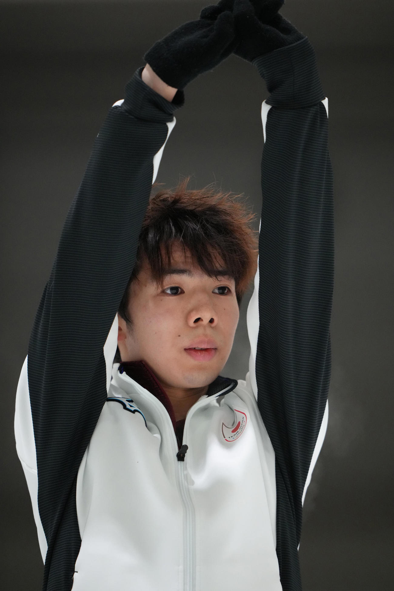 練習を公開した佐藤（撮影・足立雅史）
