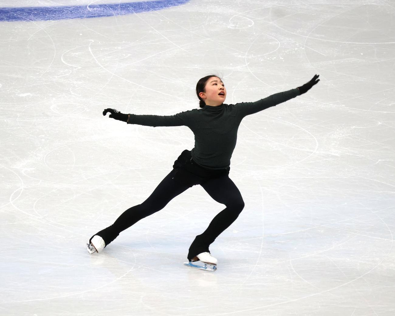 4大陸選手権の公式練習に臨む千葉（撮影・勝部晃多）