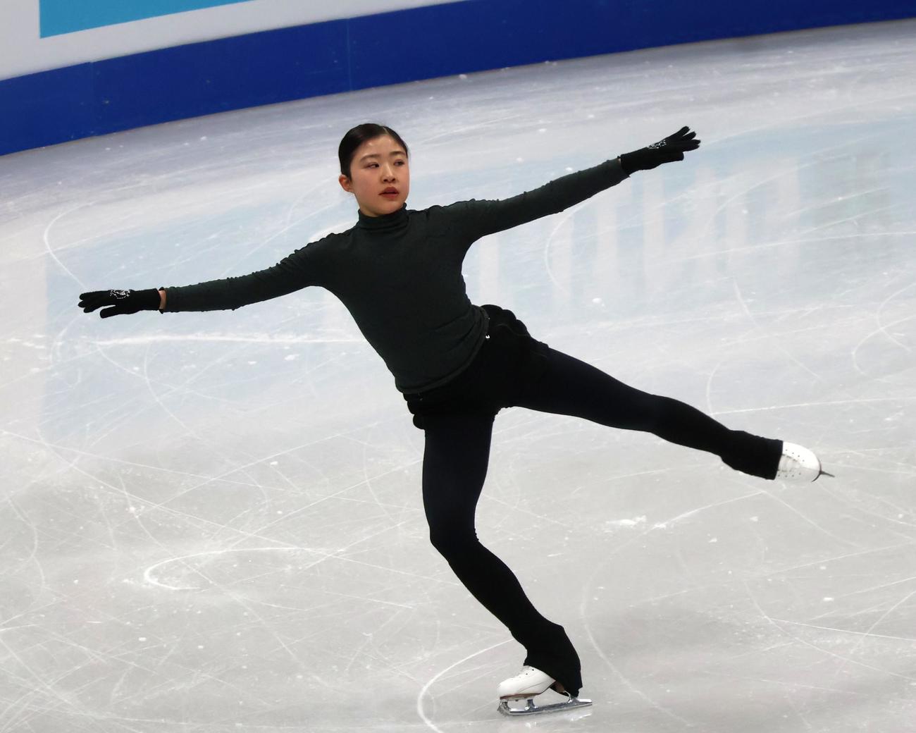 4大陸選手権の公式練習に臨む千葉（撮影・勝部晃多）