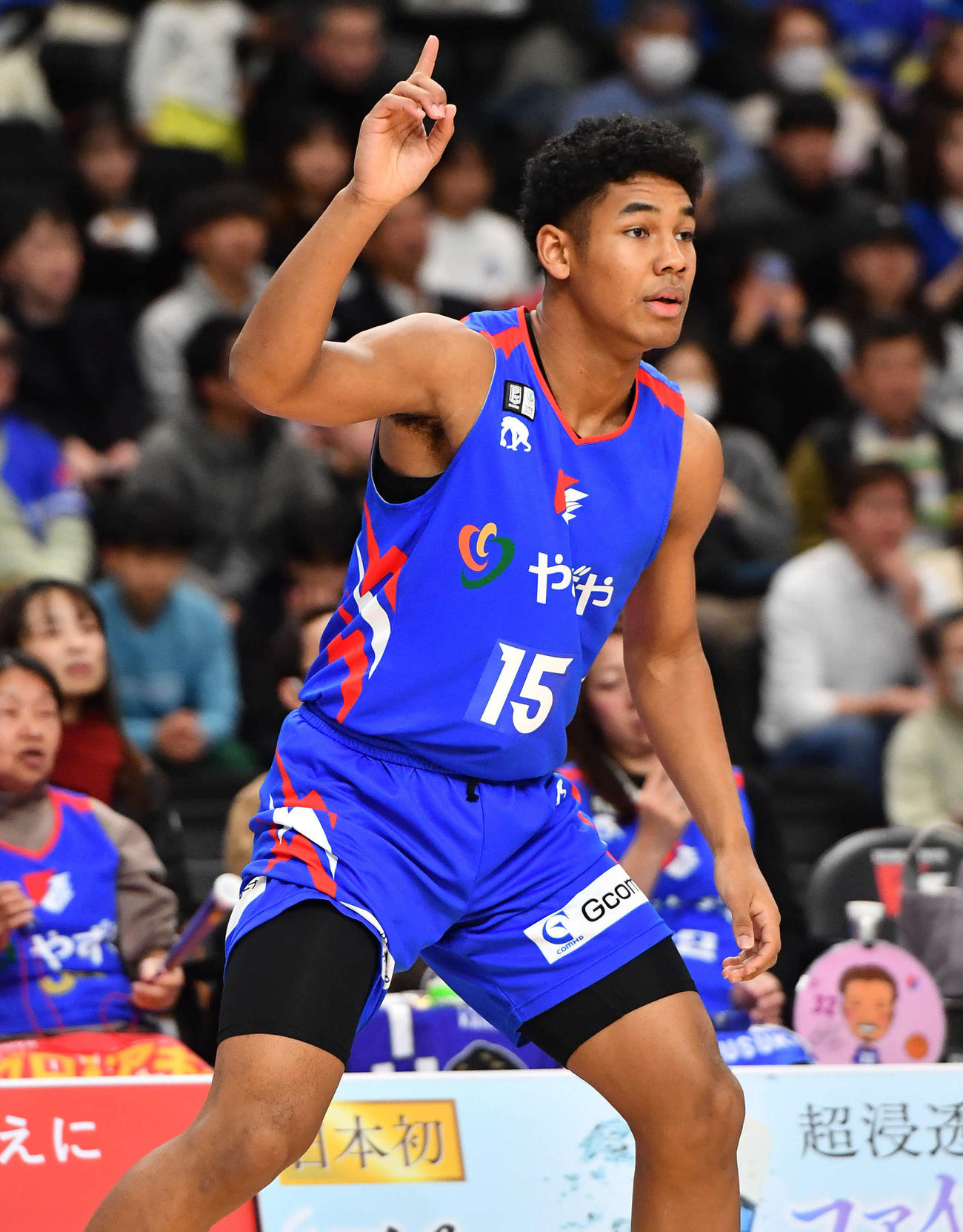 福岡対奈良　1Q、途中交代から出場した福岡白谷（撮影・岩下翔太）