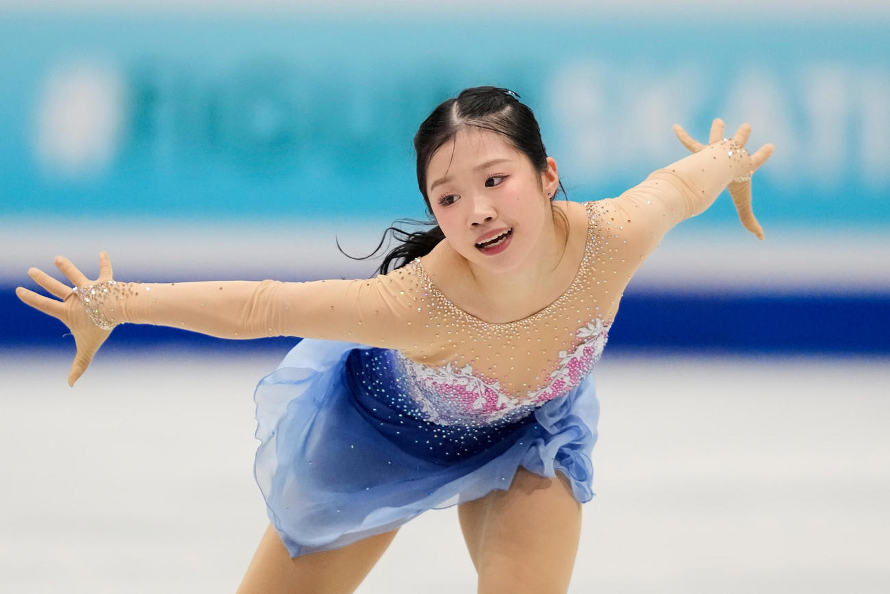 フリーで演技する中井亜美（AP）