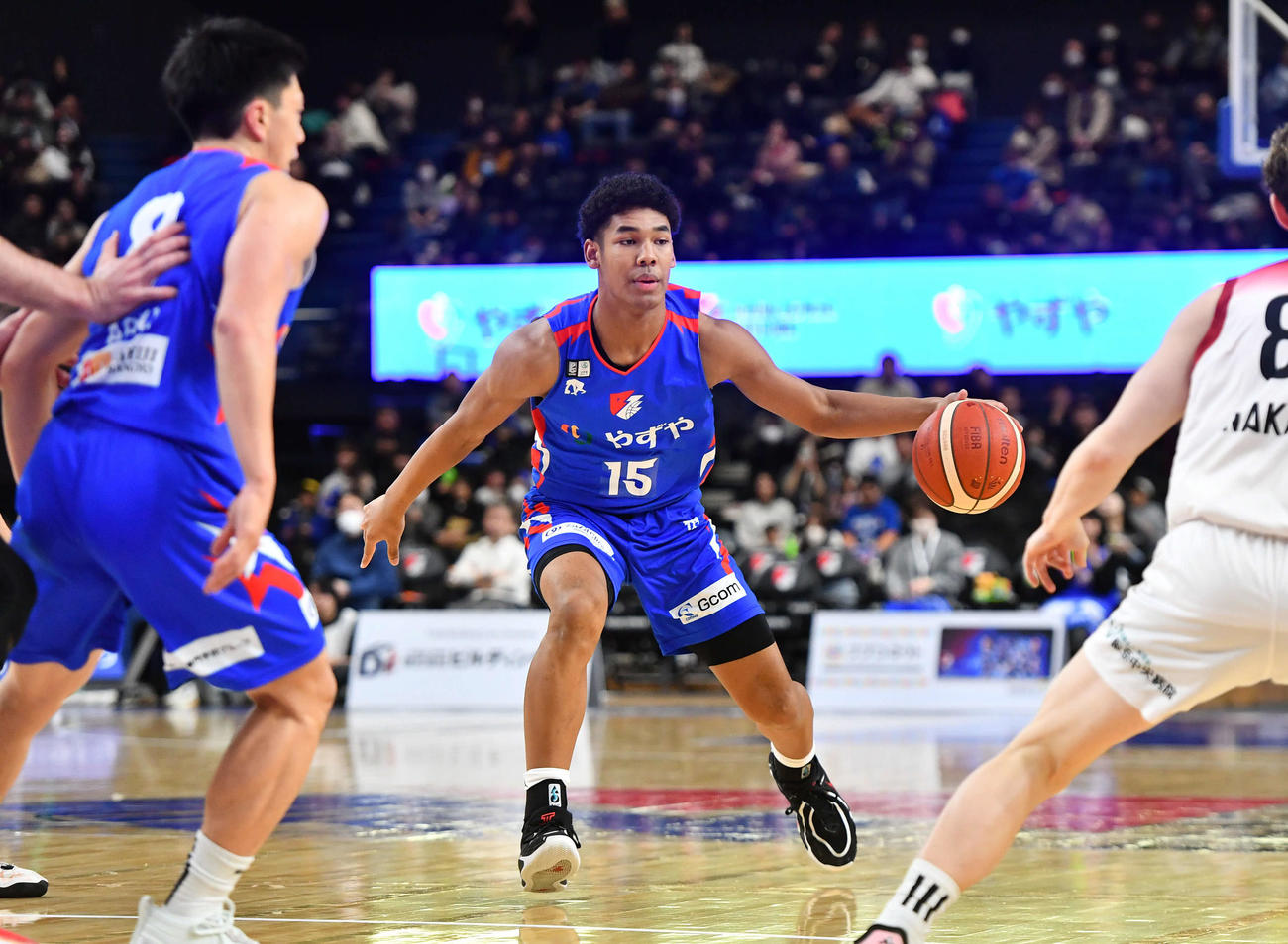 福岡対奈良　1Q、途中交代から出場した福岡白谷（撮影・岩下翔太）
