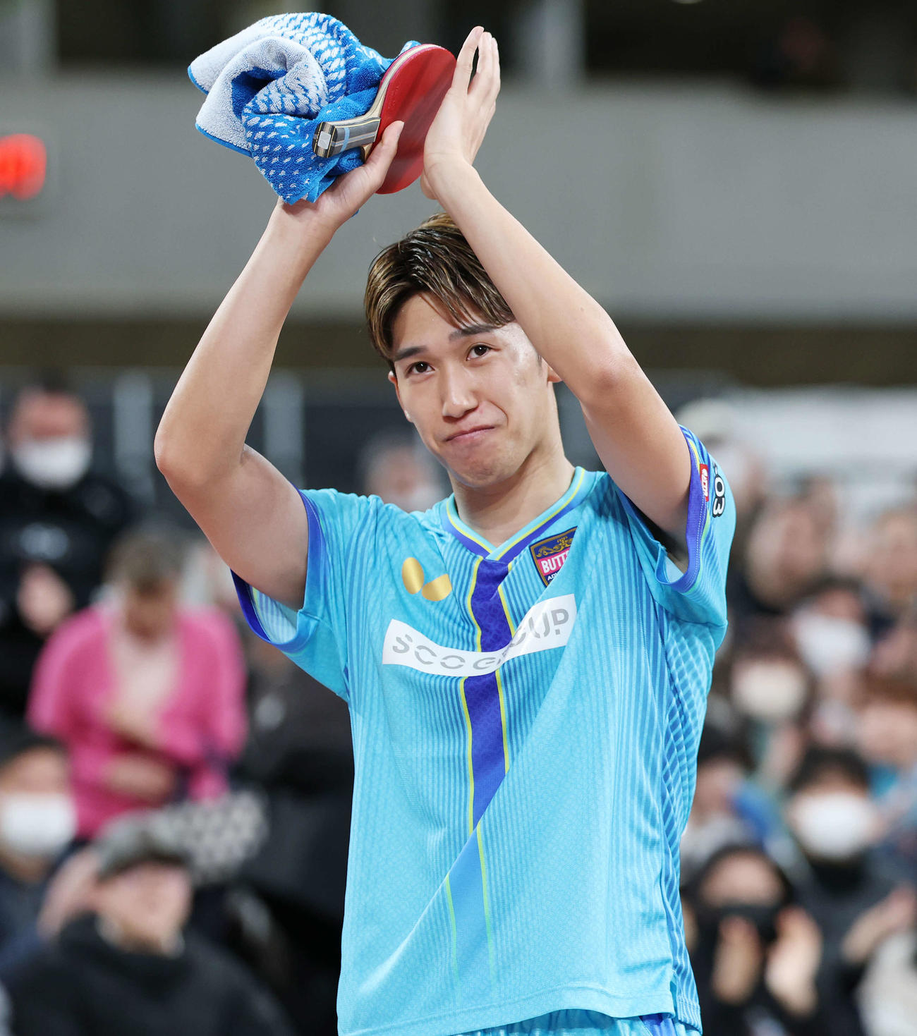 準々決勝で敗れた吉村（撮影・宮地輝）