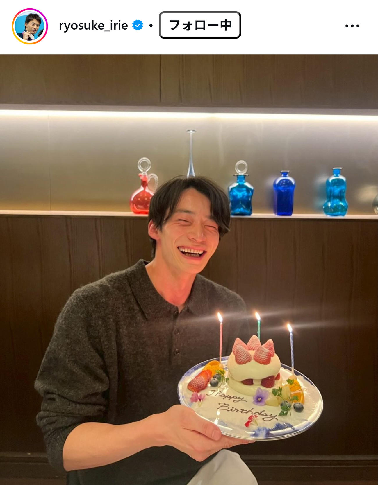 入江陵介さんのインスタグラムから