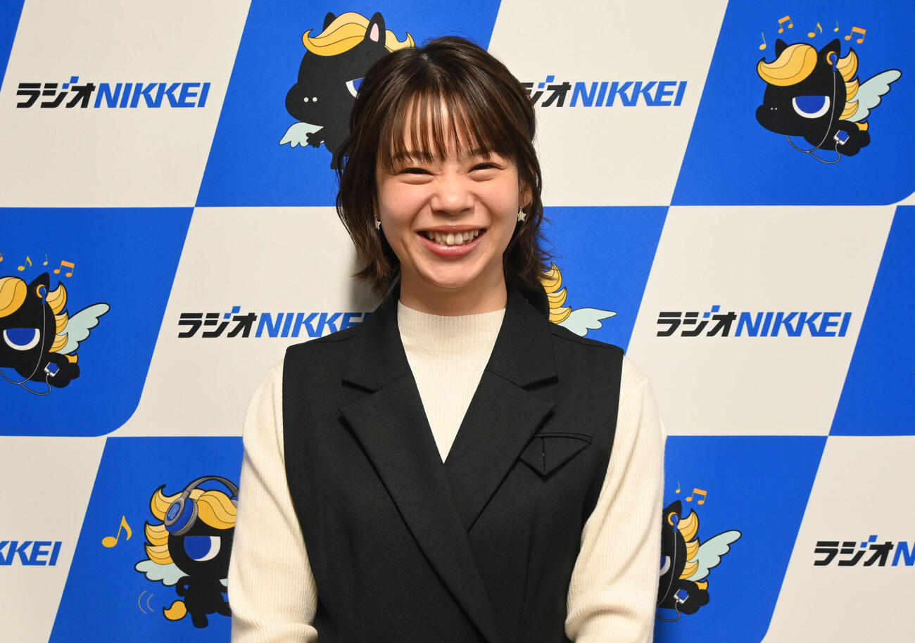 「判断力の源～一流になるための脳（ブレイン）ケア～」収録の収録に参加した高木菜那さん（撮影・飯岡大暉）