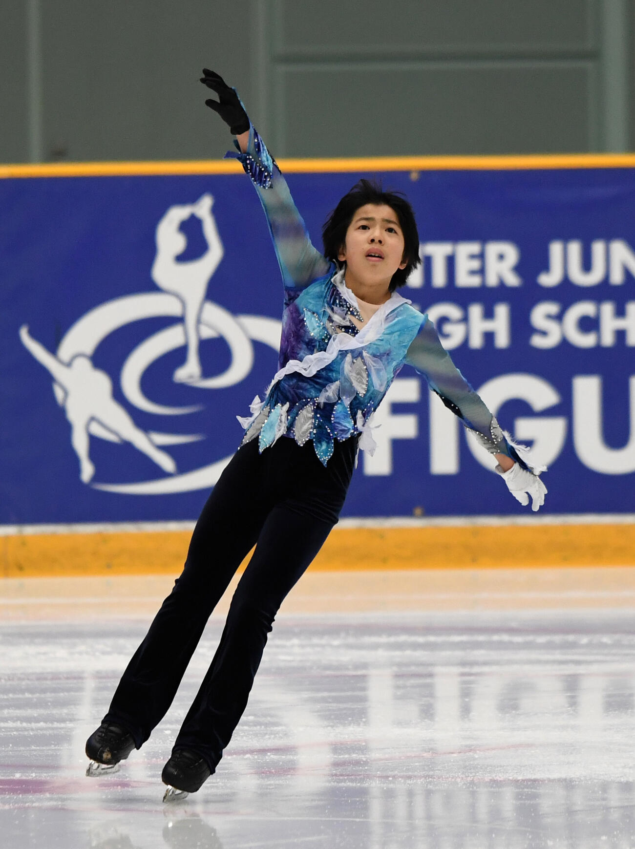 17年全国中学校スケート大会　最終日　総合7位の佐藤駿