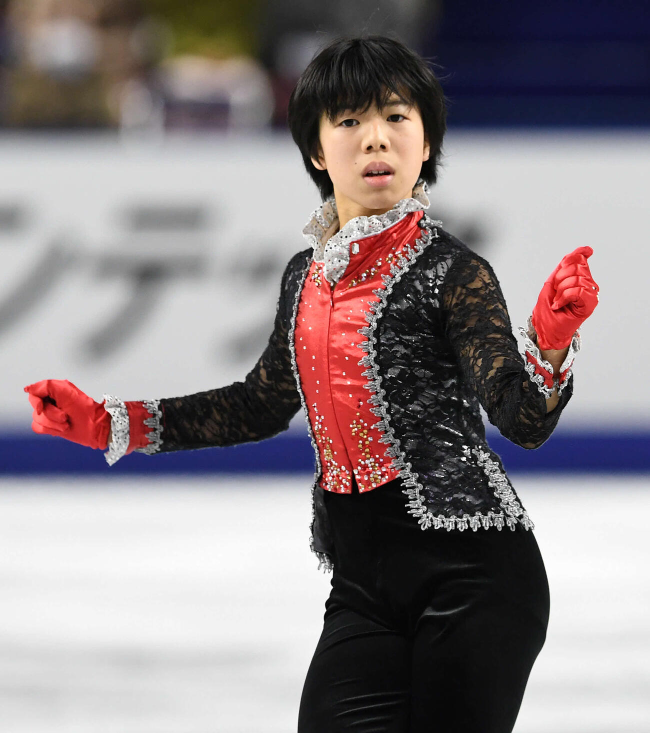 17年全日本選手権　最終日　男子フリー　演技する佐藤駿