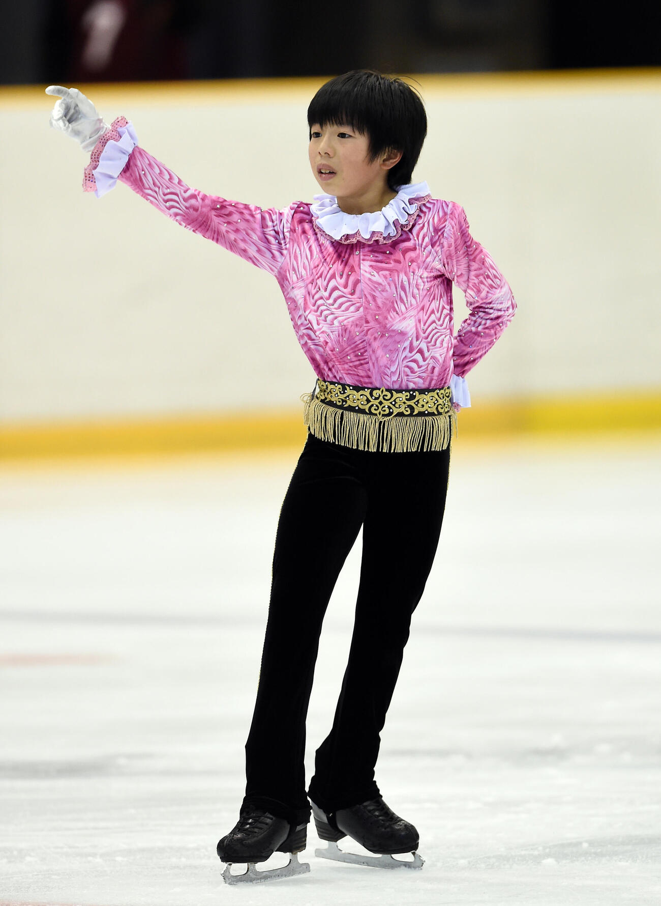 15年全日本ジュニア選手権　最終日　男子フリー　演技をする佐藤駿