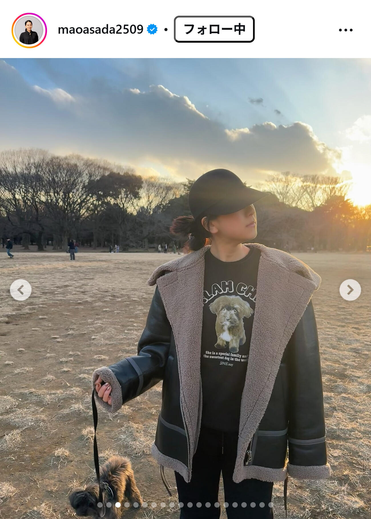 浅田真央さんのインスタグラムから