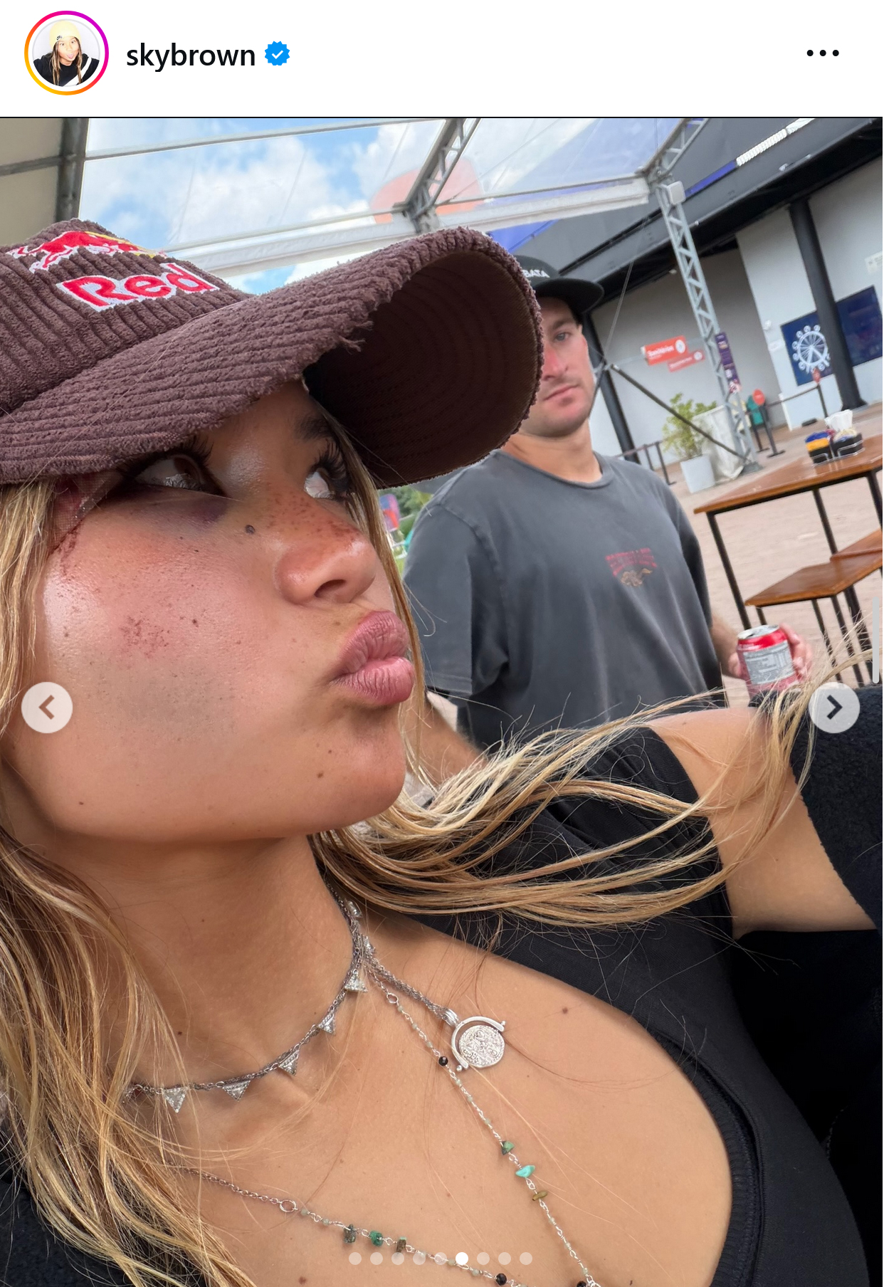 スカイ・ブラウンのインスタグラムから