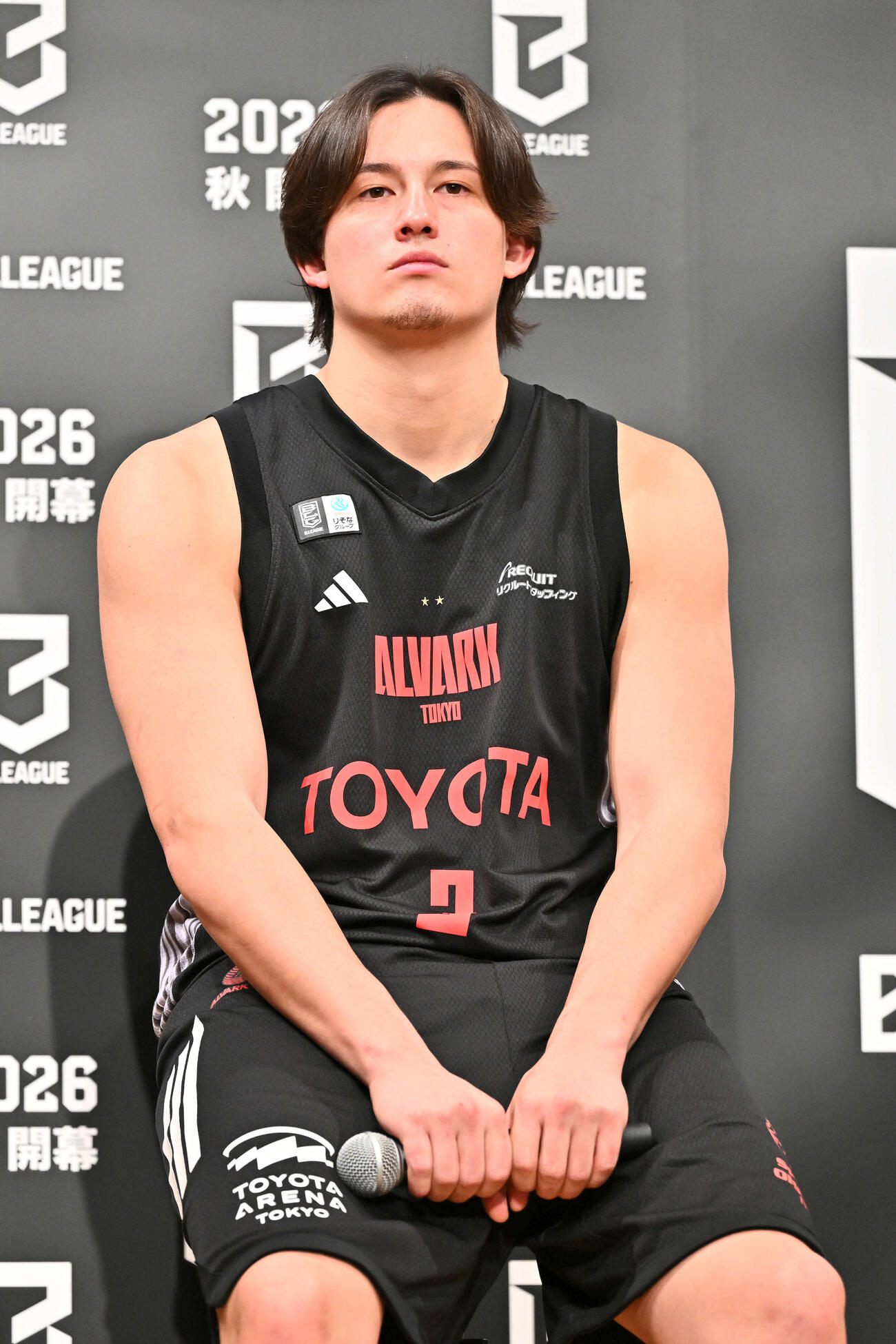 会見に臨むA東京テーブス（撮影・滝沢徹郎）
