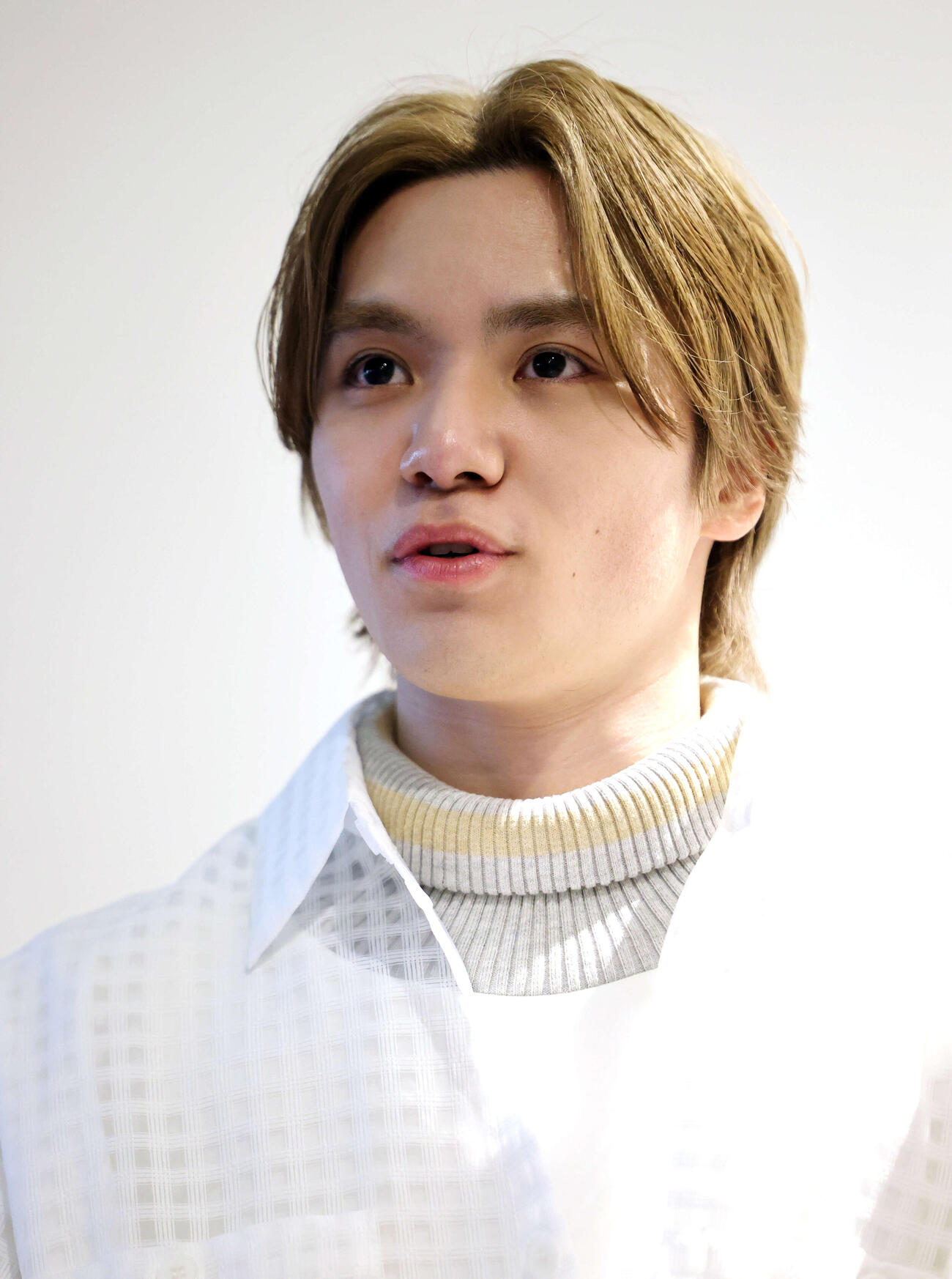 ApexLegendsファン感謝祭で試合出場し取材に答える宇野昌磨さん（撮影・浅見桂子）