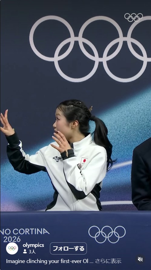 オリンピック公式インスタグラムから